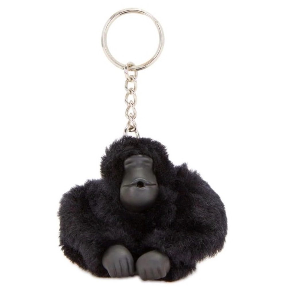 Kipling NWT Adriaan Monkey Keychain in Black Noir